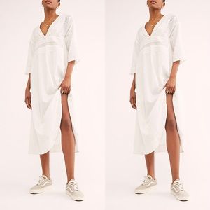 Free People Daybreak Lace Midi Dress